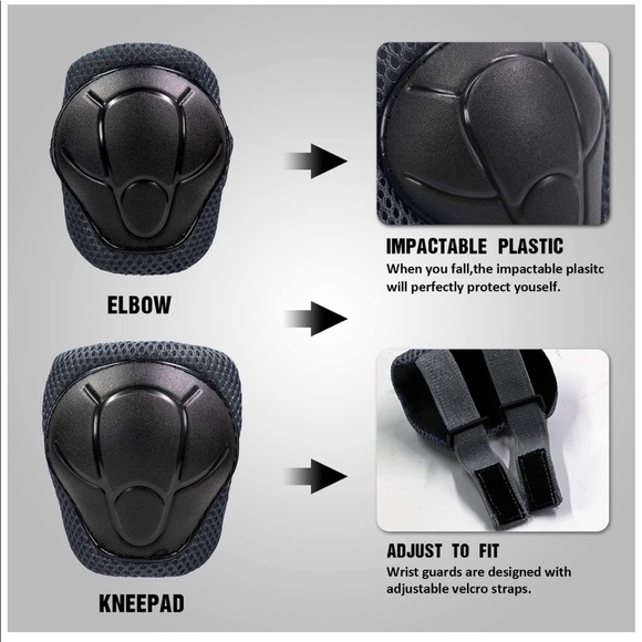 Kids Protective safety SET Elbow, knee, wrist pads - Picture 3 of 5